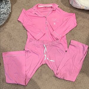 Victoria's Secret Bright Pink PJ Set